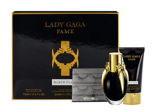 Lady Gaga Fame parfémovaná voda 50 ml + sprchový gel 75 ml + umělé oční řasy