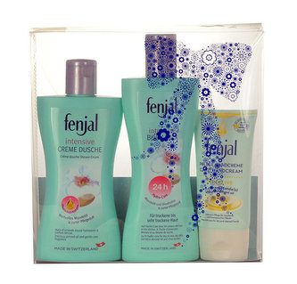 Fenjal Intensive sprchový krém Intensive Shower Cream 200 ml + tělové mléko Intensive Body Milk 200 ml + krém na ruce Intensive Care Handcream 75 ml