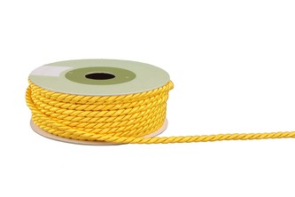 Polyesterový provázek 4mm žlutý