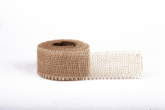 Jutová stuha jemná 5cm x 5m 0 BÍLÁ