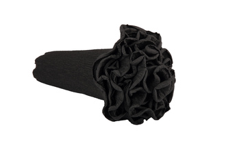 Krepový kornout černý 602