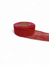 Stuha juta gáza 4 cm červená