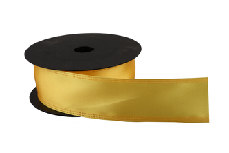 Atlasová stuha 4 cm žlutá