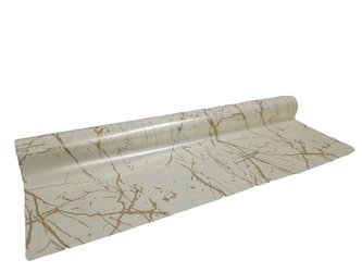 Floristická fólie mramorový design světle krémová