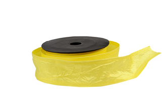 Textilní mačkaná stuha kanárkově žlutá