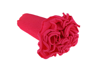 Krepový kornout růžový 551