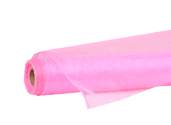 Organza SNOW 36cm x 9,1m RŮŽOVÁ