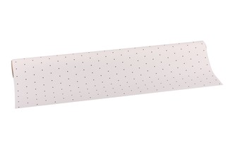 Floristická fólie s tečkou bílá
