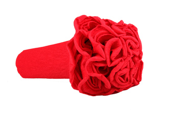 Krepový kornout červený 580