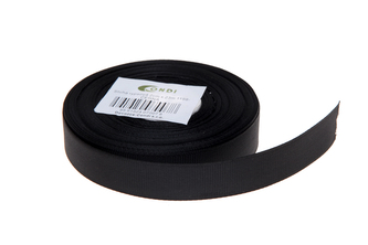 Stuha rypsová 2cm x 23m 1198-ČERNÁ