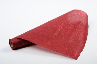 Vlizelín dekorativní a aranžerský s glitrem 37,5cm BORDÓ