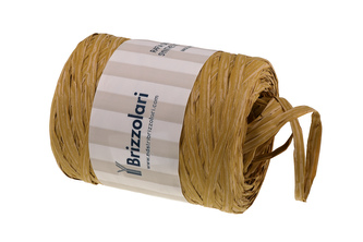 Stuha poly rafie vintage 68181 5mm x 200m - 32 přírodní