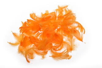 Dekorační pírka TM. ORANŽOVÁ