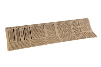 Floristická fólie novinový design béžová s černou