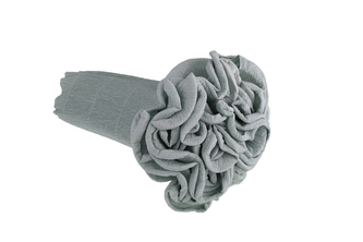 Krepový kornout šedomodrý 621