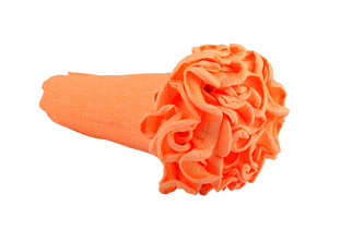 Krepový kornout světle oranžový 576