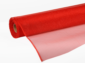 Organza SNOW 36cm x 9,1m ČERVENÁ