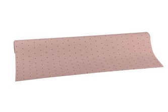 Floristická fólie s tečkou pudrová