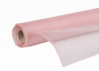 Organza uni 48,5cm x 10m STARORŮŽOVÁ