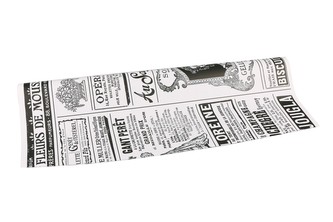 Floristická fólie poster design bílá