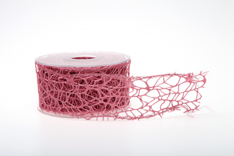 Stuha Big spider 5cm x 9,1m 28 STARORŮŽOVÁ