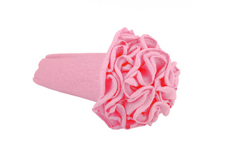 Krepový kornout růžový 549