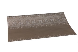 Vánoční fólie finský vzor zlatý