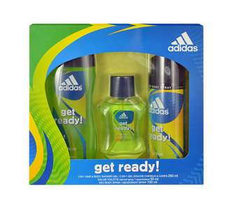 Adidas Get Ready! For Him toaletní voda 50ml + sprchový gel 250 ml + deodorant 150 ml