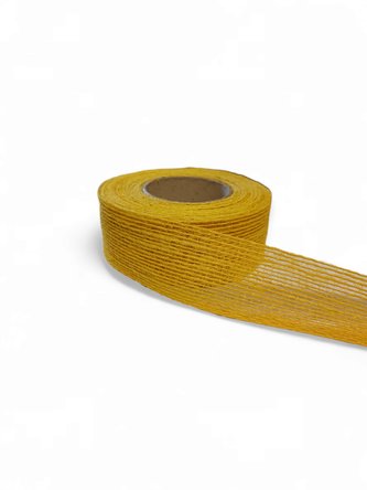 Stuha juta gáza 4 cm žlutá