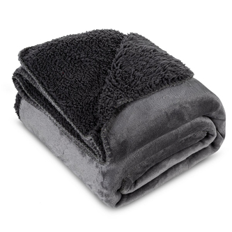 Přehoz na křeslo - sedačku LUXURY šedá 70x160 cm Mybesthome