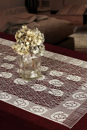 Žakárový ubrus - běhoun HUGO 55x130 cm bílá MyBestHome