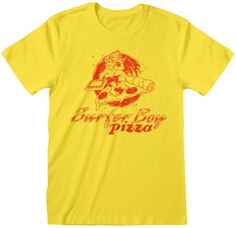 Pánské tričko Netflix|Stranger Things: Surfer Boy Pizza (XL) žlutá bavlna