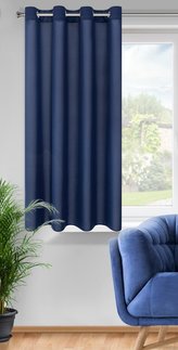 Dekorační krátký závěs s kroužky NIKY modrá 140x175 cm (cena za 1 kus) MyBestHome