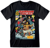 Pánské tričko Marvel|Guardians Of The Galaxy Vol. 3|Strážci galaxie Vol. 3: Comic Cover (2XL) černá bavlna