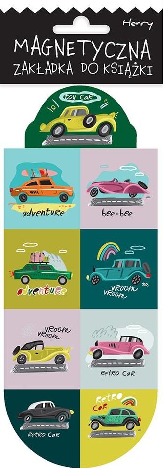 Zakładka magnetyczna owal Auta Zakładka magnetyczna owal Auta