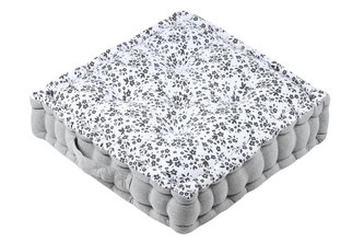 Sedací polštář na zem OMBELINE šedá 45x45 cm France
