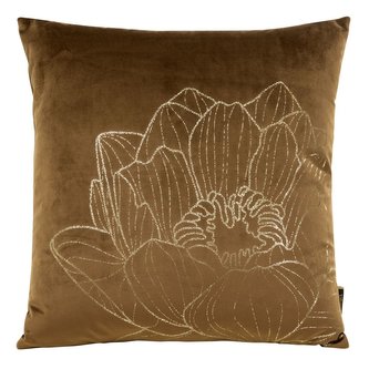 Polštář BEATA hnědá 45x45 cm Mybesthome