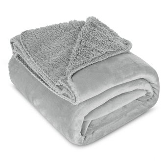 Přehoz na křeslo - sedačku LUXURY stříbrná 70x160 cm Mybesthome