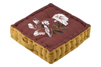 Sedací polštář na zem CURIOSITY vínová 45x45 cm France