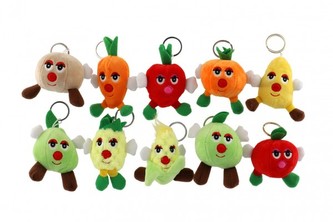 Zelenina a ovoce přívěsek plyš 10cm mix druhů 0+