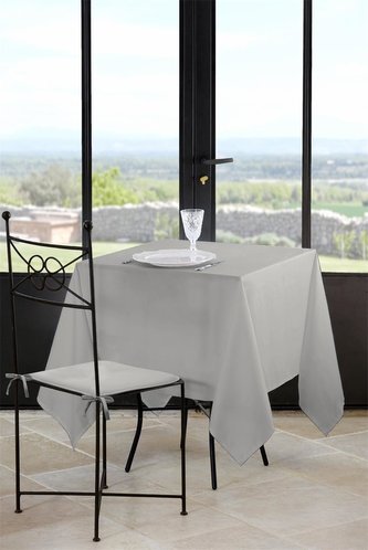 Ubrus na stůl NELSON, šedá 180x180 cm France