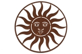 Nástěnná dekorace Slunce rez 61,5x1 cm