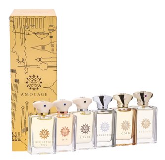 Amouage Mini Set 6x 7,5 ml edp Gold + Dia + Silver + Reflection + Jubilation XXV + Beloved