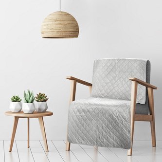 Přehoz na křeslo - sedačku SOFINKA stříbrná 70x160 cm Mybesthome