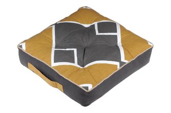 Sedací polštář na zem ALABAMA šedá 45x45 cm France