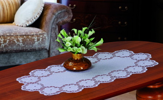 Žakárový ubrus - běhoun SONA 40x80 cm bílá MyBestHome