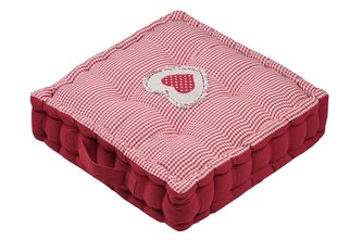 Sedací polštář na zem MARIANNE červená 45x45 cm France