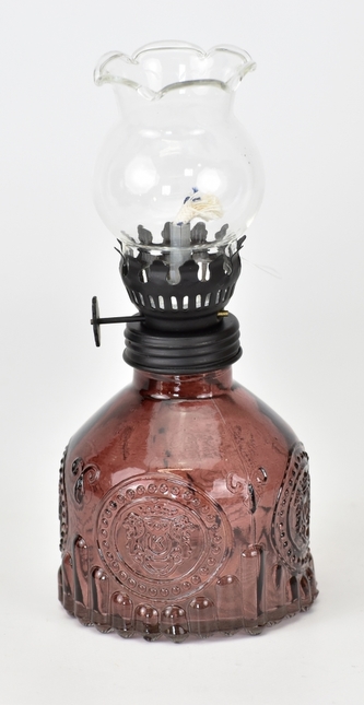 Petrolejová lampa Candy růžová 17x8 cm