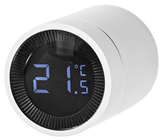 NEDIS chytré ovládání radiátorů/ ZigBee 3.0/ Android/ iOS/ bílo-černé NEDIS chytré ovládání radiátorů/ ZigBee 3.0/ Android/ iOS/ bílo-černé