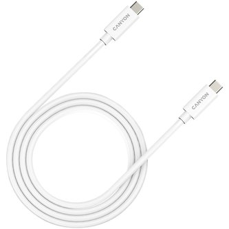 CANYON kabel UC-44, USB-C – USB-C (240W, 48V/5A, 40Gbps Data, 4K@120Hz) 1m, bílá